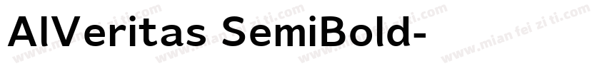 AlVeritas SemiBold字体转换